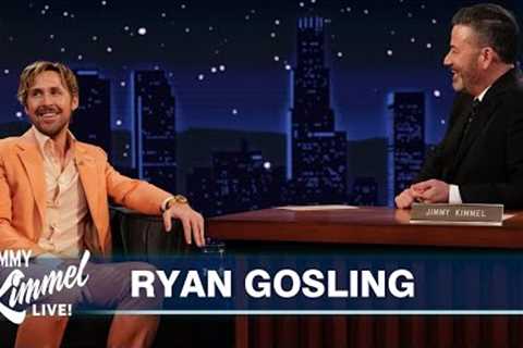 Ryan Gosling Makes Awesome Stunt Entrance &amp; Talks “I'm Just Ken” Oscars Performance &amp; The..