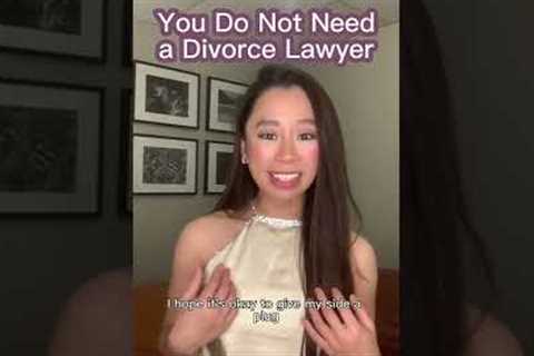 You May Not Need a Divorce Lawyer If...