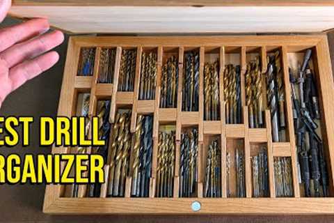 Store all your drill bits in one handy case. Weekend woodworking shop project.