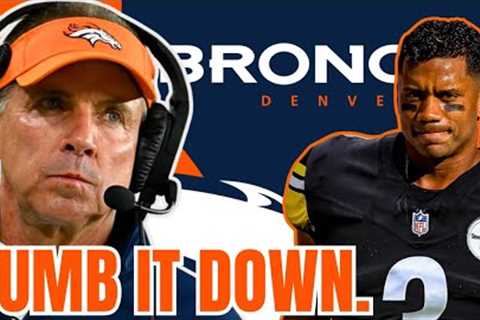 Russell Wilson gets SCORCHED in WILD REPORT on Sean Payton DUMBING DOWN Broncos Offense for QB! NFL
