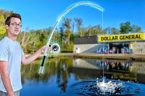I Made a Fishing Rod Only Using Stuff from Dollar General...