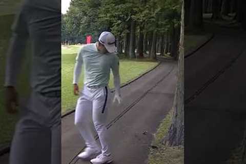 How DANGEROUS is this golf shot 🫣