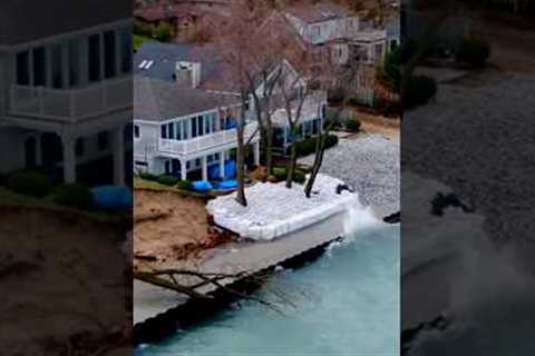 Ripped Apart River Walk &amp; Ogden Dunes Monster Storms Drone Footage #drone #flood