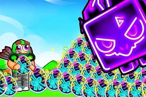 *1,000 EXCLUSIVE NEON EGG UNBOXING* in Pet Simulator X...