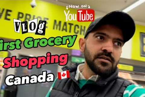 Canada🇨🇦First Grocery Shopping || Vlog 0.4 ​⁠