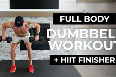 25 Min FULL BODY Dumbbell Workout + HIIT (Strength Training &amp; Cardio)