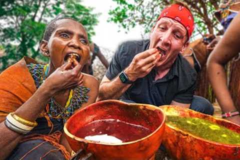 WORST Food I’ve Tried!! SHOCKING African Tribal Food of the Datoga!!