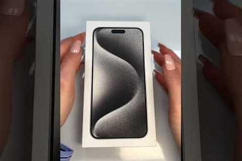 ASMR iPhone 15 Pro Max Unboxing 📱 #shorts #asmr #unboxing #apple