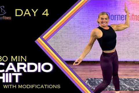 30 MIN - Intense Dumbbell Cardio HIIT with Modifications - DAY 4