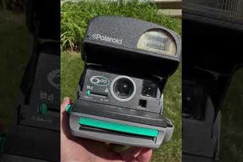 Polaroid 600 instant camera made in France! Took a few shots and learned a lesson :)