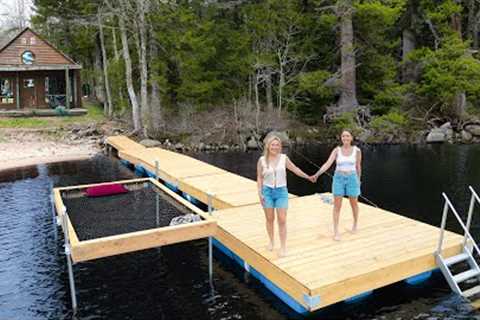 Starting a New Build at ABANDONED LAKEFRONT HOME! (diy dock build from barrels)