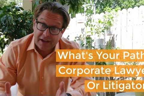 Deciding Your Career Path in Law School: Corporate Law or Litigation?