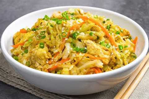 EASY DINNER in 25 Minutes! Asian Style EGG FRIED CABBAGE | Cabbage Egg FRY. Recipe by Always Yummy!