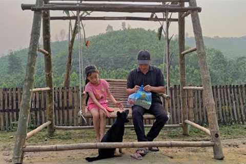 Uncle Dong helps Ngoc Han repair the house and enjoys Han's grilled meat
