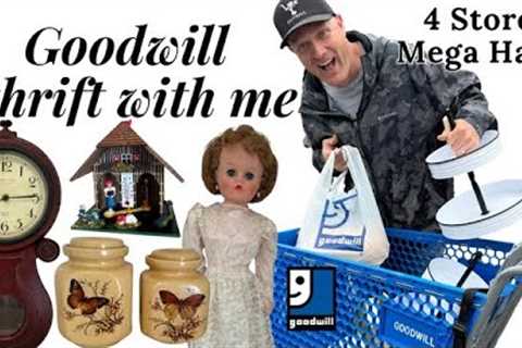 We Scored Thrifting at Goodwill - Thrift With Me at 4 Stores Home Decor Mega Haul!