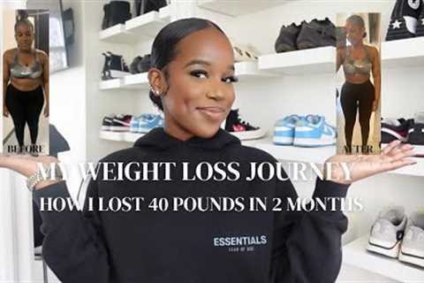 MY WEIGHT LOSS JOURNEY | HOW I LOST 40 POUNDS IN 2 MONTHS
