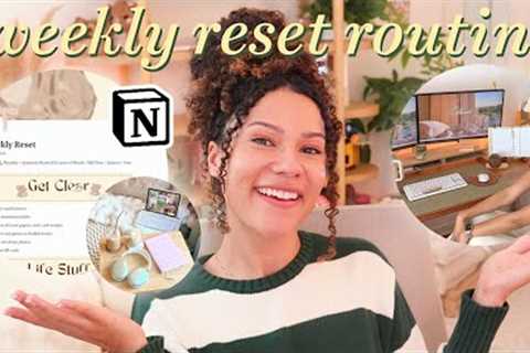 Weekly Reset Routine🎧📋 - body doubling productivity time!