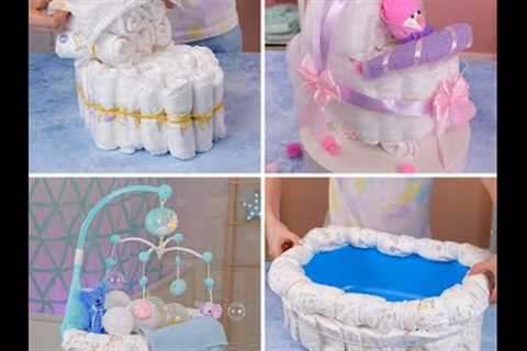 So cute! Baby shower gifts ideas with diapers! 🍼 #shorts