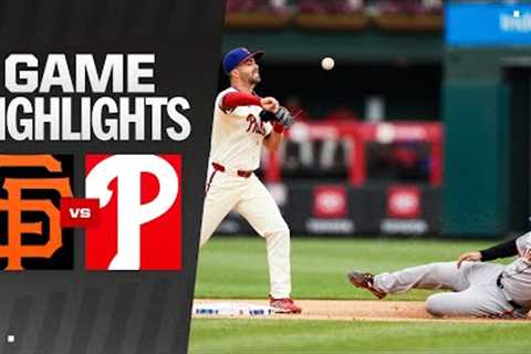 Giants vs. Phillies Game Highlights (5/6/24) | MLB Highlights