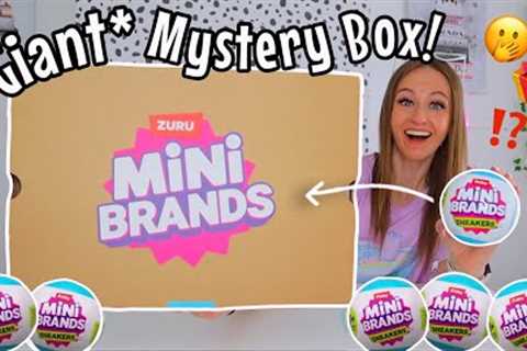OPENING A *GIANT* MINI BRANDS MYSTERY BOX!!🫢📦⁉️ (UNBOXING 50 *SNEAKERS* MINI BRANDS!!😱👟✨)