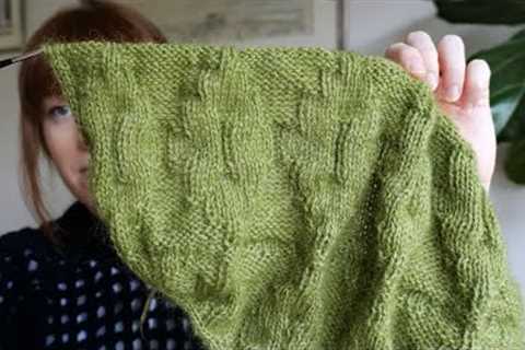 Well-Loved Knitting Podcast // Ingrid sweater, hilda structure sweater progress
