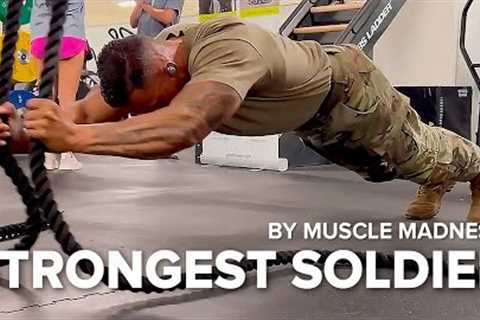 STRONGEST Soldier in Army Gym - Diamond Ott | Muscle Madness