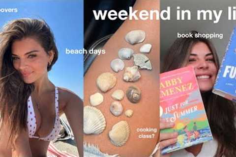 spend the weekend with me — book shopping, beach days, &amp; sleepovers
