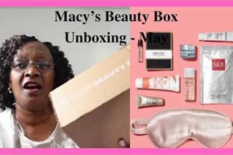 Macy's Beauty Box Subscription Unboxing - May #macysbeautybox #fragrances #skincare
