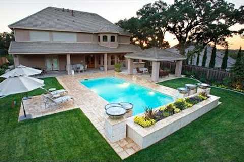 TOP! 100+ LANDSCAPING AROUND INGROUND POOL DESIGN | TIPS FOR DECORATING STUNNING BACKYARD POOL IDEAS