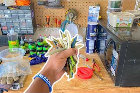 REMELTING MY USED SOFT PLASTICS!