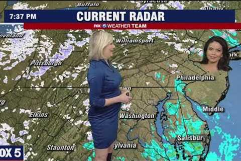 DC news anchor crashes meteorologist's weather report in hilarious moment in front of green screen