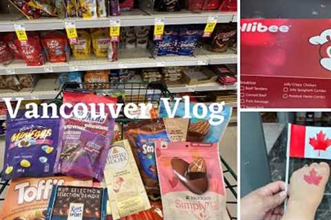 Grocery shopping for Chocolates | Jollibee Meal | Canada Day Celebration | Old Navy Sale Items