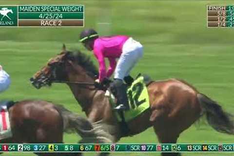 Horse Racing: Into Diamonds Wins Race 2 At Keenland. Full Race &amp; Payouts  Thurs. April 25, 2024.