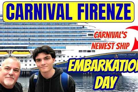 BOARDING Carnival's NEWEST Cruise Ship | Carnival Firenze from the Port of Long Beach