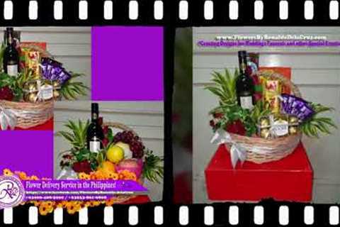 DIY Gift Ideas Tutorial - Wine, Chocolates and Fruits Gift Basket