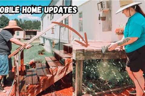 MOBILE HOME UPDATES // DAY 2 of BEGINNER HOMESTEADING SPRING PROJECTS
