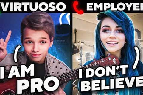 BABY-VIRTUOSO try to GET a JOB at a MUSIC SCHOOL