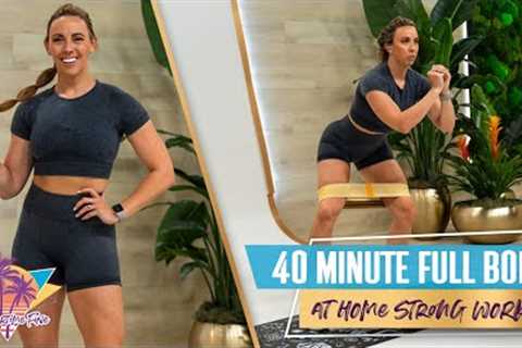 40 Minute Full Body STRENGTH AT-HOME Workout | BEGINNER FRIENDLY! | STF - Day 4