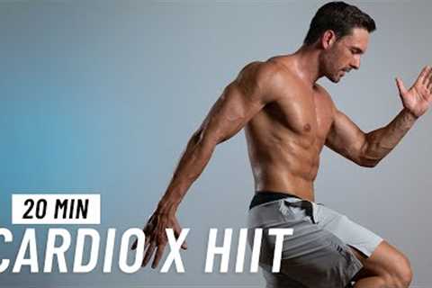 20 Min Fat Burning HIIT Workout - Full body Cardio, No Equipment, No Repeat