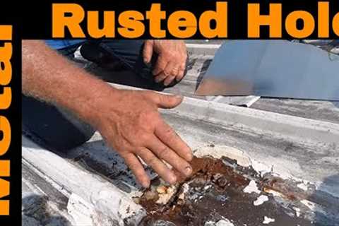 Patching or Repairing RUSTED METAL ROOF LEAKS - Turbo Poly Seal