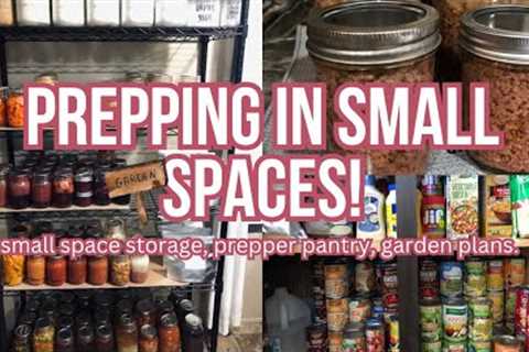 PREPPING IN SMALL SPACES / AT HOME GROCERY STORE / HOW I PREP IN A SMALL SPACE / GARDEN PLANS