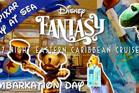 Disney Fantasy Embarkation Day | Eastern Caribbean Cruise | Silent Vlog