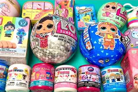 Unboxing new squishy toys, peppa pig, lol baby dolls, hello kitty, shoppkins, Moj Moj ASRM