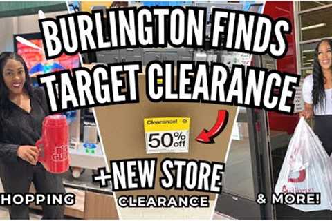 TARGET TV CLEARANCE | BURLINGTON BEAUTY &amp; HYGIENE FINDS | $3 CLOTHES SALE #vlog