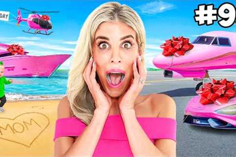Surprising Wife with 100 Gifts for Mothers Day