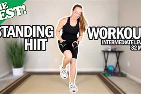 THE BEST Standing HIIT Workout For Seniors | Intermediate Level | Weights Optional | 32Min