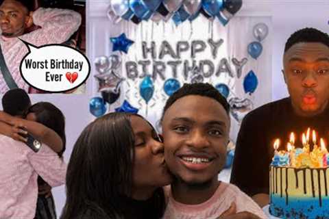 BIRTHDAY PRANK ON BOYFRIEND TURNS INTO A SURPRISE *EMOTIONAL*