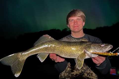 Mille Lacs Lake Walleyes Under The Northern Lights! | Minnesota Fishing Opener 2024