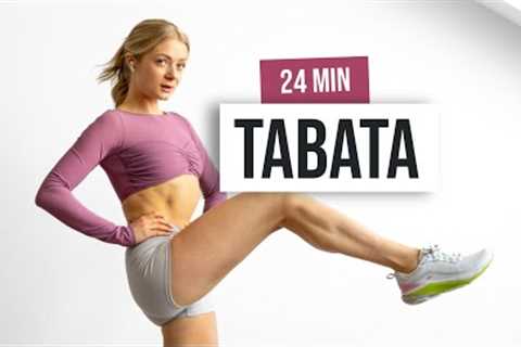 24 MIN TABATA TONE UP WORKOUT (Intermediate) - No Equipment, HIIT Home Workout With Tabata Songs Mix