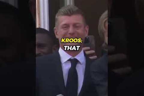 THE UNFORGETTABLE PRANK PLAYED ON TONI KROOS 😅🎤#football #realmadrid #shorts